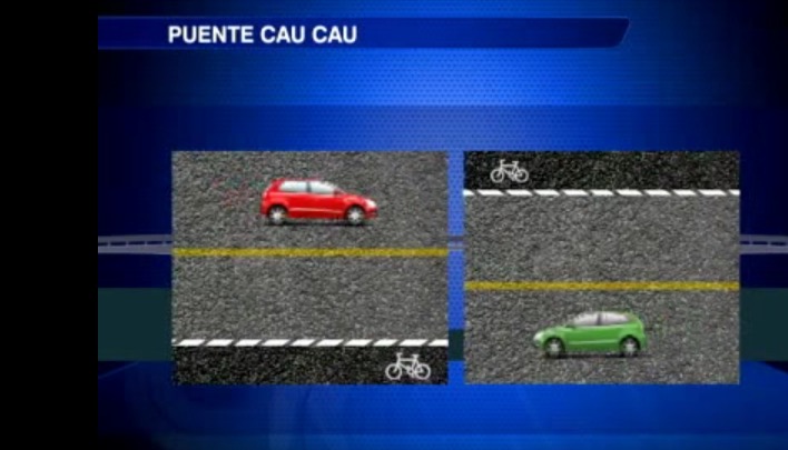 Une piste cyclable à l’envers