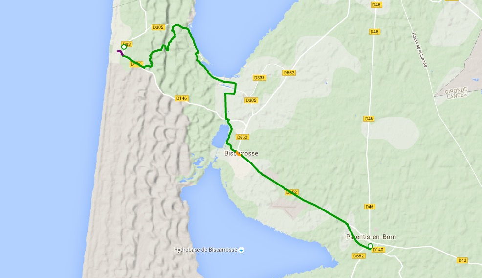 Décès sur la vélodyssée à Biscarosse (40)