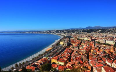 Nouvelle piste cyclable sur la Promenade des Anglais (06)