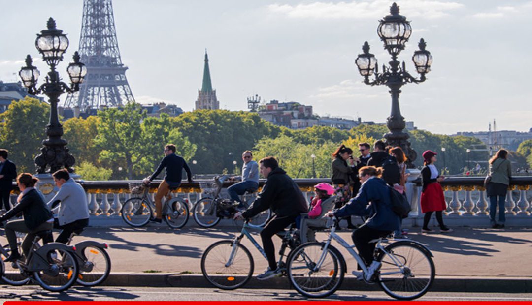 Plan des pistes cyclables de Paris en 2025