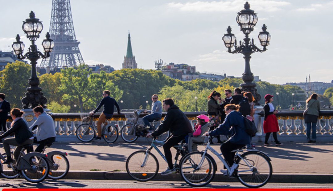 Plan des pistes cyclables de Paris