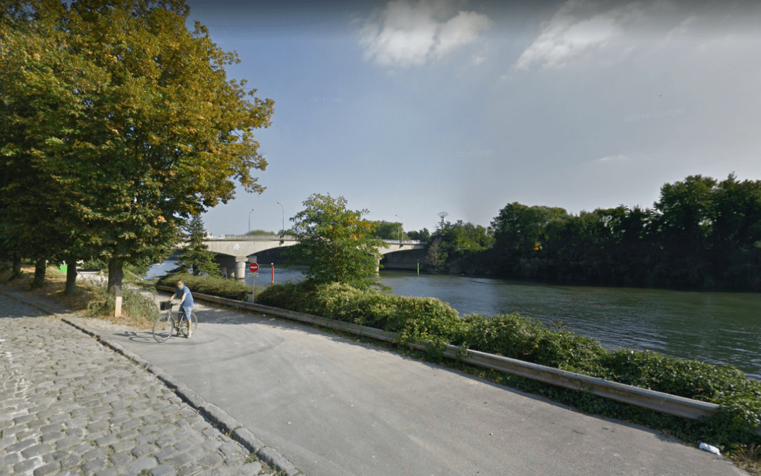 Voie sur berge rive droite entre pont d’Epinay et Saint-Denis