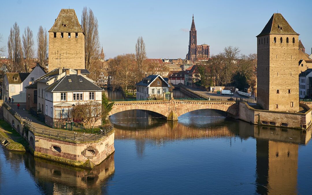 La carte des pistes cyclables de Strasbourg (67)
