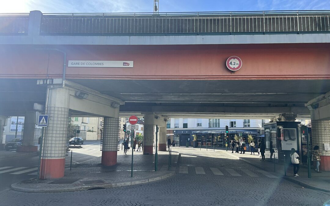 La cartes des pistes cyclables de Colombes (92)