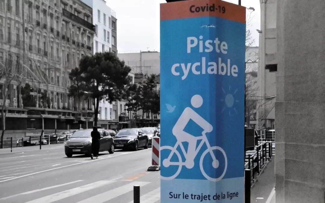 Sur la RD 920, transformation d&rsquo;une piste Covid