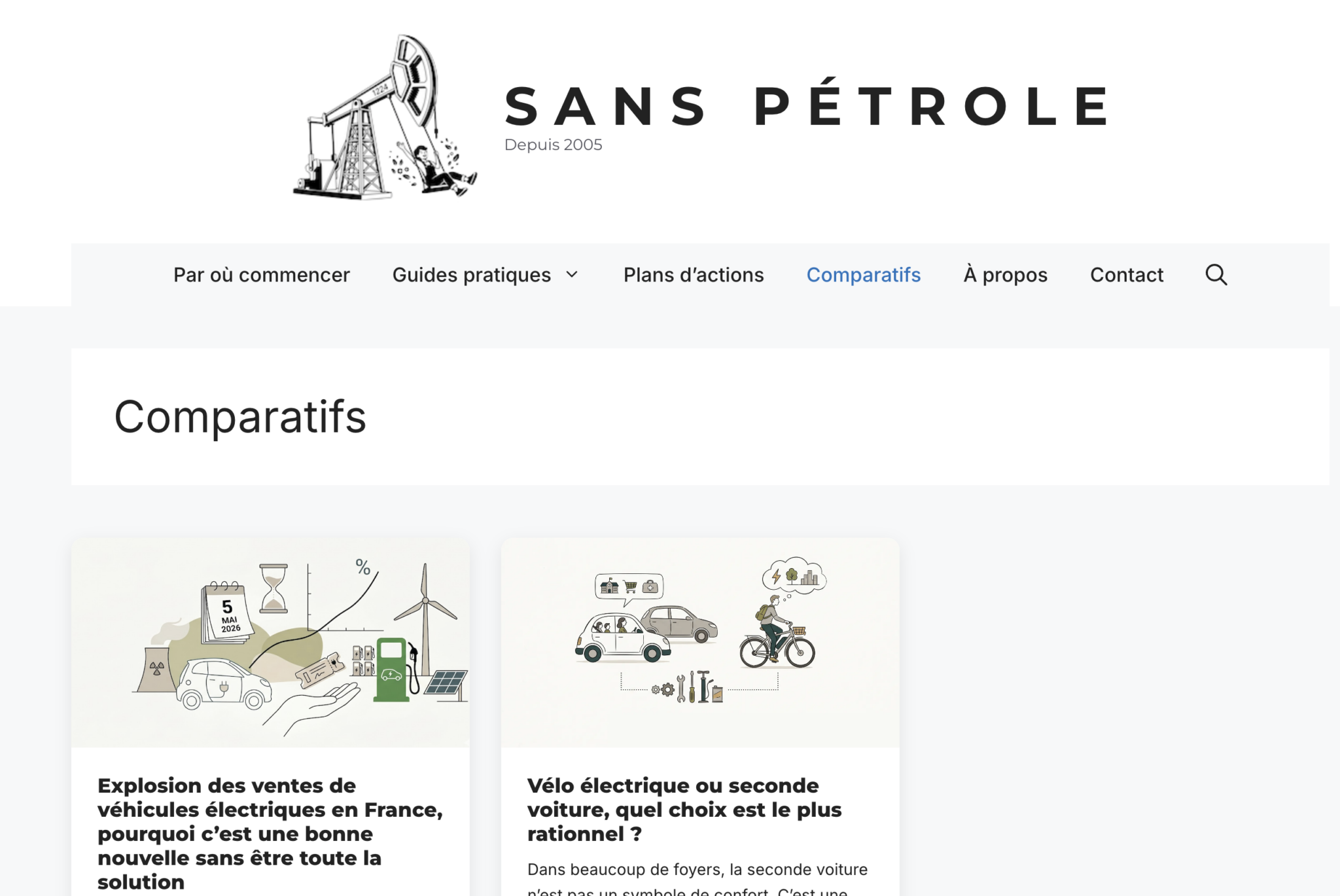Un site à découvrir : Sans-Petrole.com